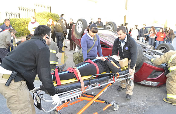 Mujer lesionada