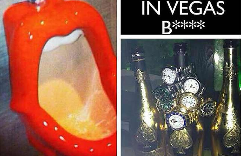 Otros de sus favoritos son botellas Ace of Spades de $400