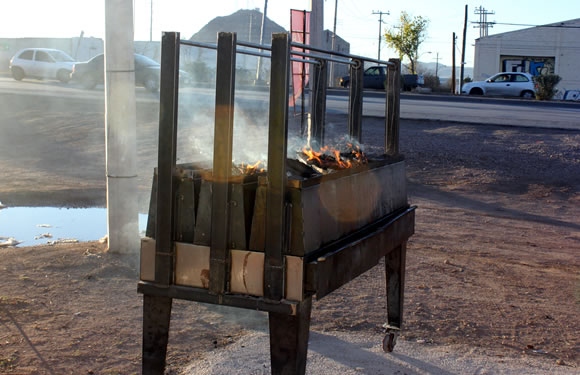 Un asador muy original