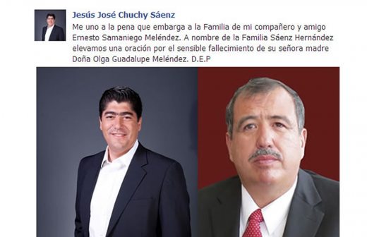 Fallece doña Olga Meléndez, madre del exdiputado Ernesto Samaniego