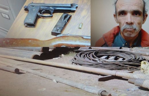Lo aseguran con armas y cuantioso equipo para perforación de pozos
