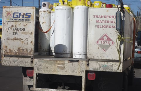 Cuesta tanque de 30 kg de gas $402.30 y el de 45 kg $603.45