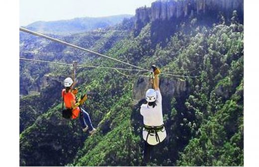 Construyen en la Sierra Tarahumara la tirolesa más grande del mundo