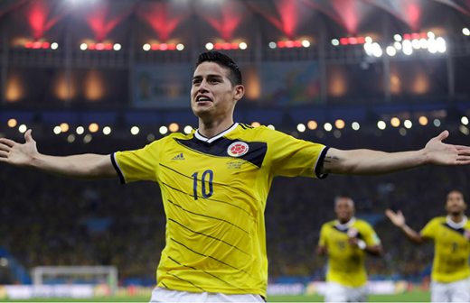 Es gol de James Rodríguez contra Uruguay el mejor del Mundial
