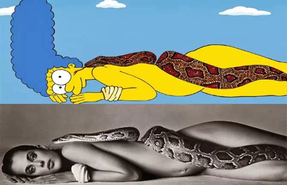 Marge imita a Nastassja Kinski