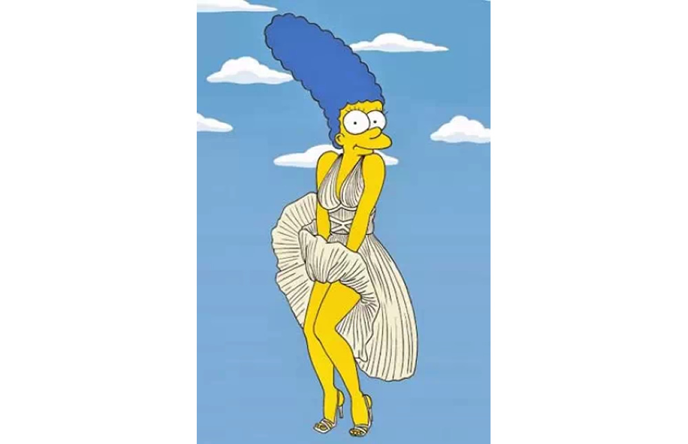 Marge encarna a Marilyn Monroe