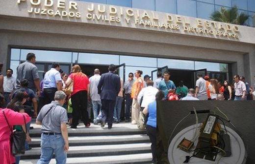 Evacuan por amenaza de bomba los Juzgados Civiles del Estado