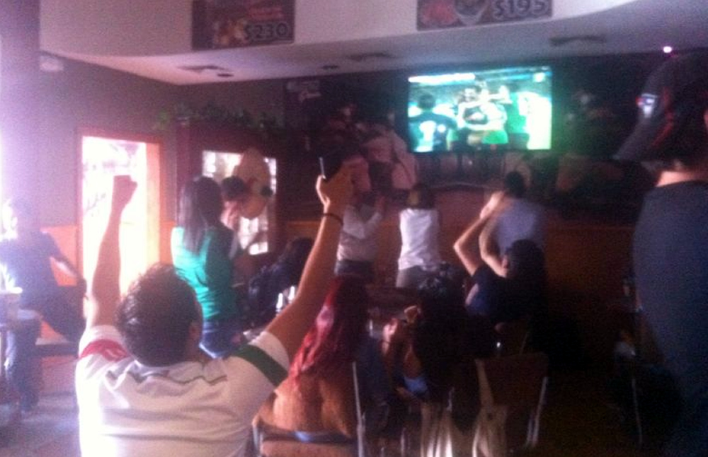 Festejando el gol