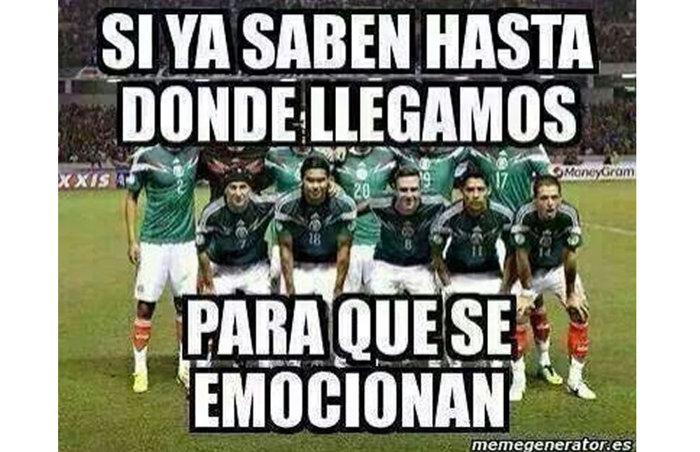Los mexicanos se ríen de la derrota