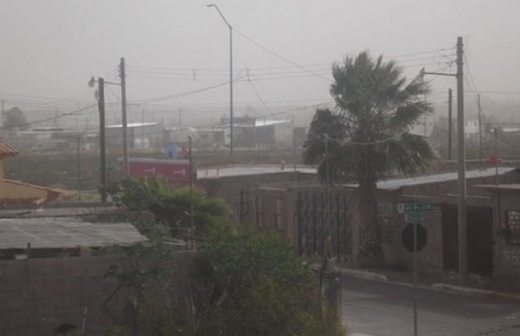 También se registra el fenómeno calima en Delicias