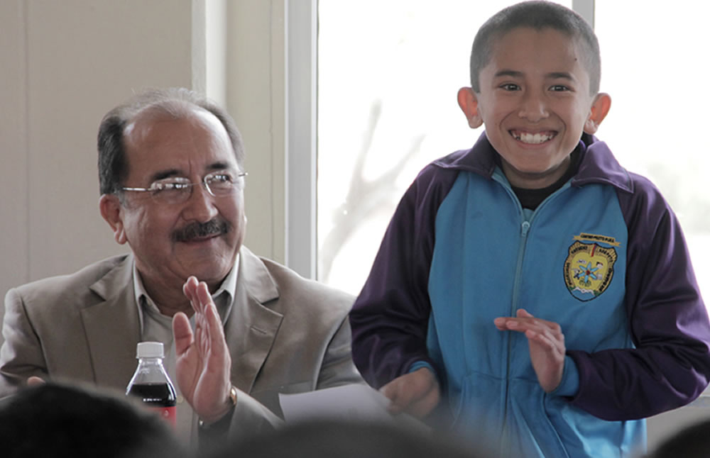 El niño Isaac Carrillo, en Cuauhtémoc