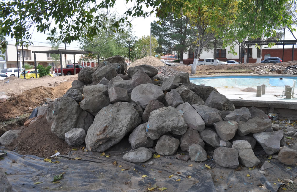 Colocaron las piedras en montículos