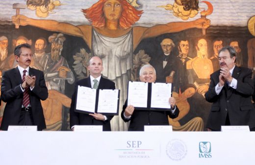 Firman Imss y SEP colaboración de capacitación y actualización