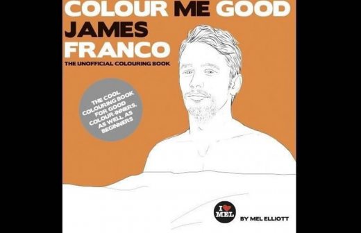 Lanza James Franco libro para colorear sus selfies