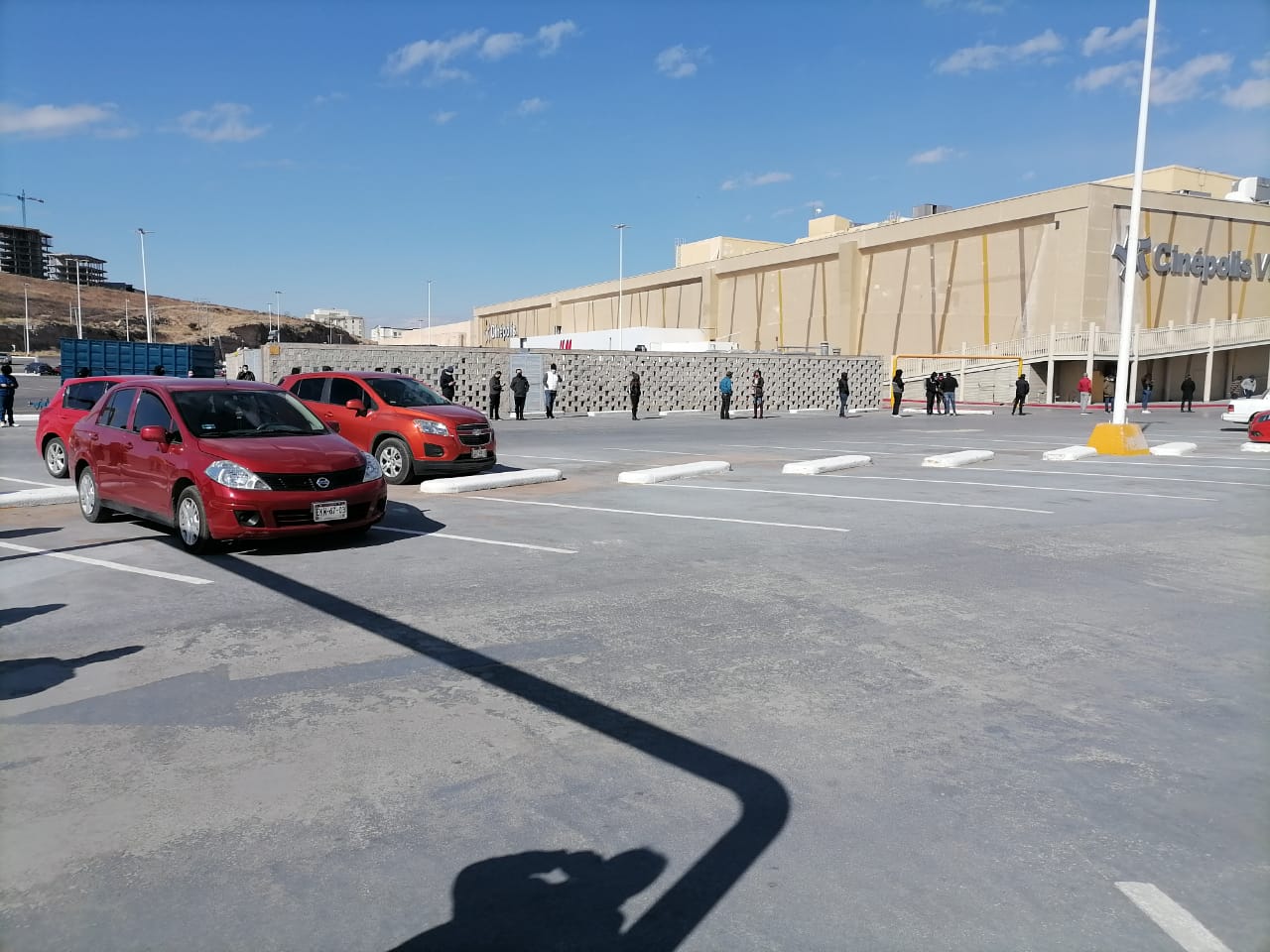 Fila para ingresar