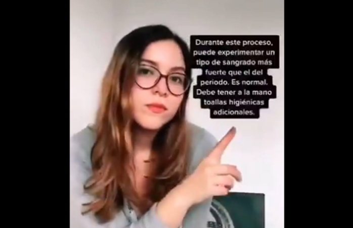 Estefanía Veloz hace TikTok sobre aborto; la critican en redes