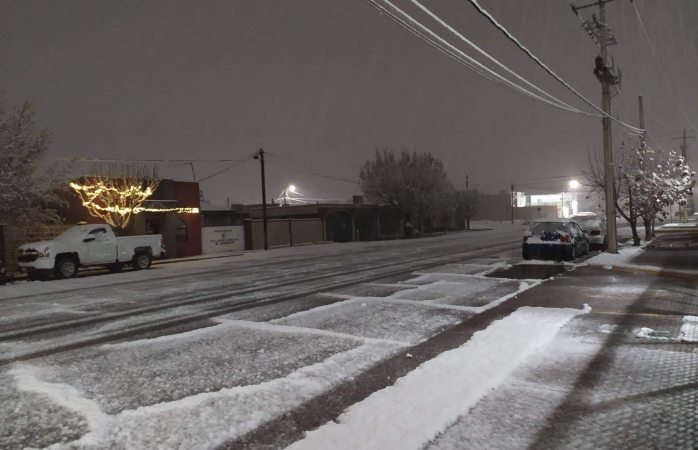 Cae nevada en nuevo casas grandes | La Opción de Chihuahua