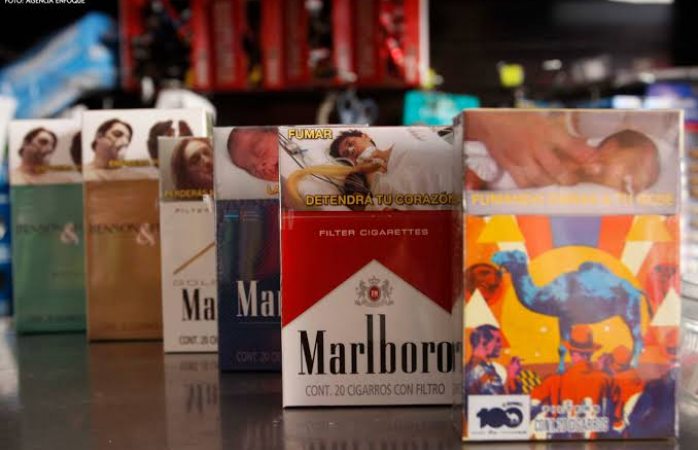 Subió casi $7 pesos el precio de cajetilla de cigarros