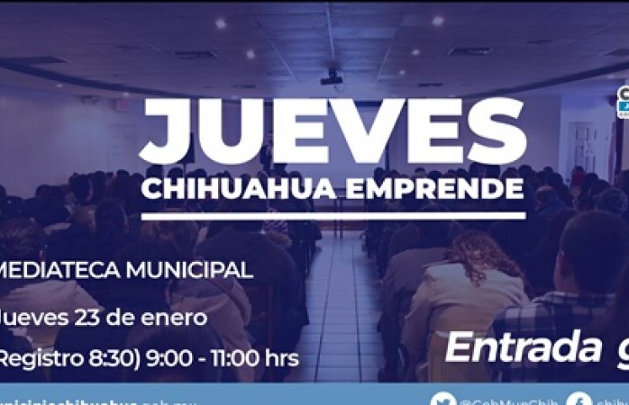 Invita municipio a taller Chihuahua emprende 2020
