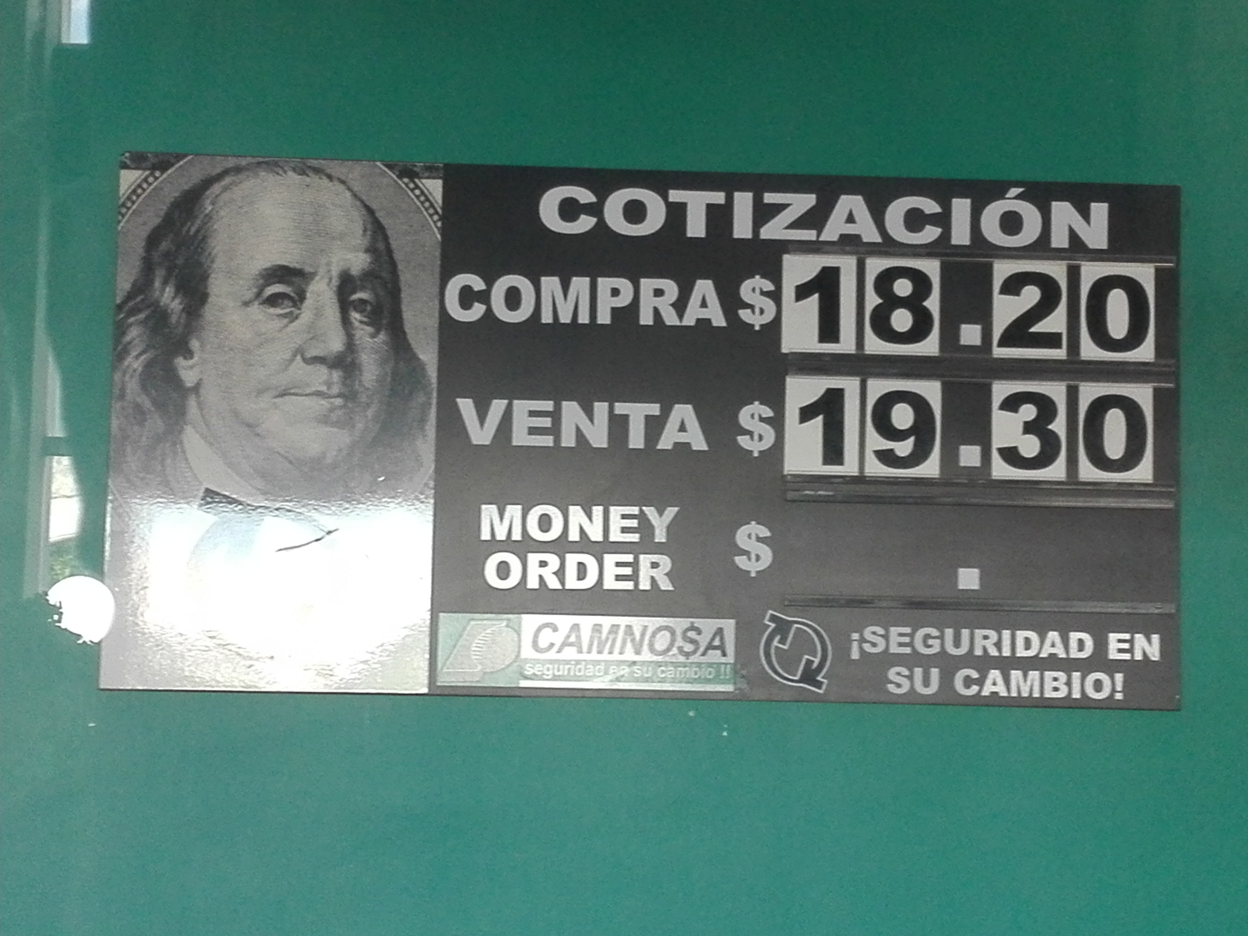 Cotiza dólar en casas de cambio $ | La Opción de Chihuahua