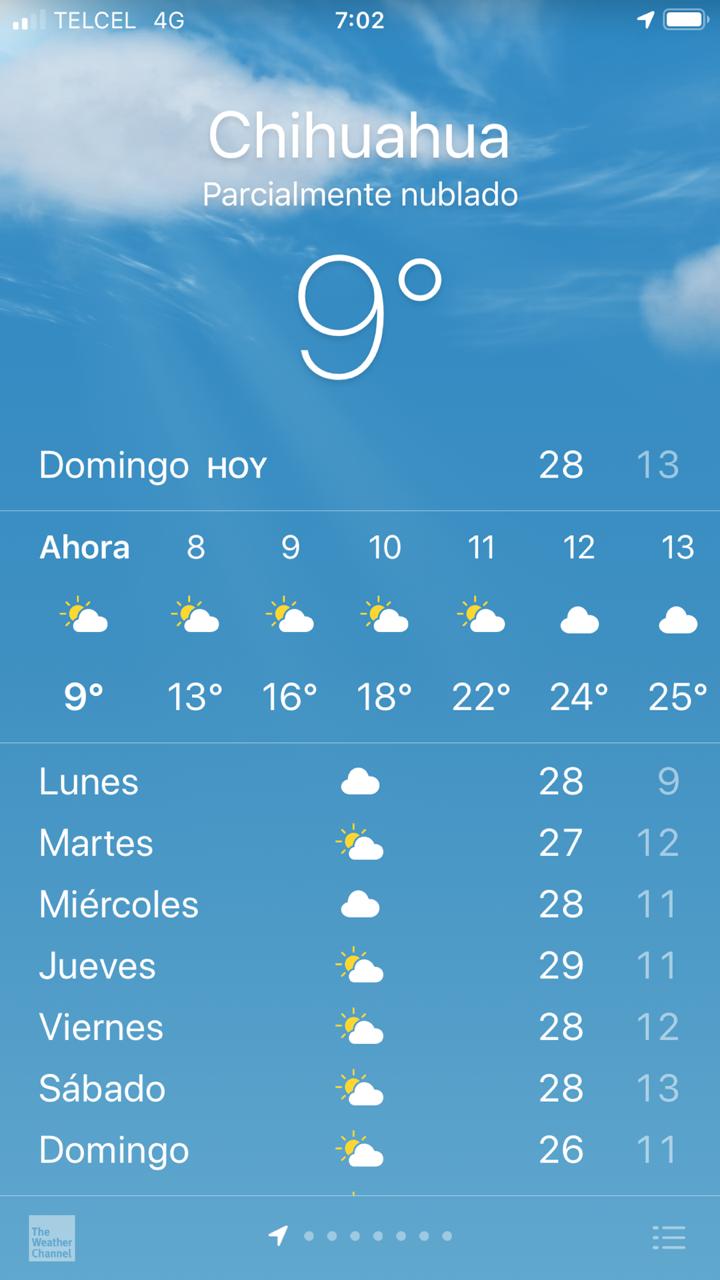 Mejora el clima en la ciudad La Opción de Chihuahua Mejora el clima en la ciudad La Opción de Chihuahua