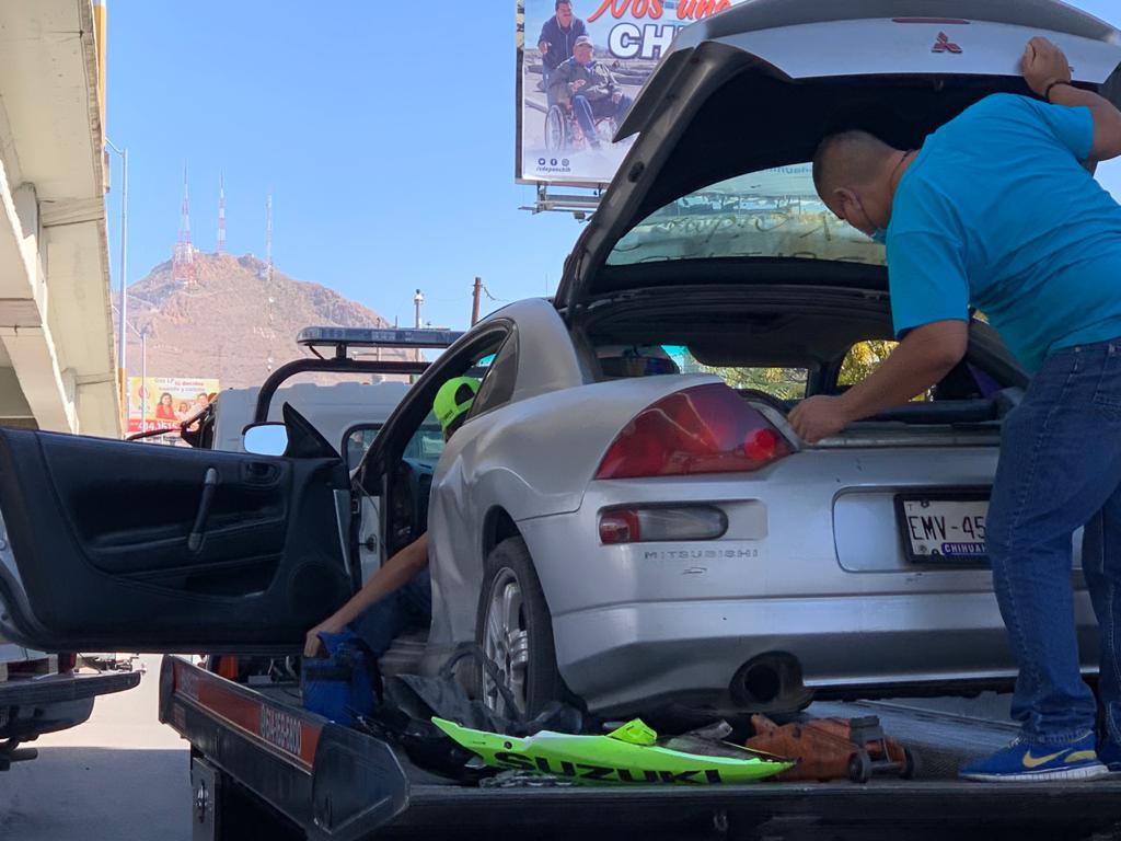 El carro Eclipse presentó afectaciones considerables