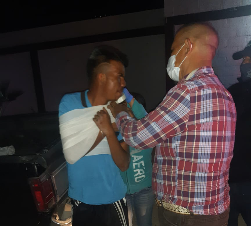 El joven fue auxiliado sin tener que ser enviado a un hospital