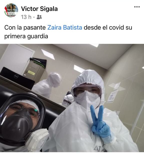 Publicación en redes sociales