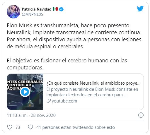 Los tweets de Paty Navidad