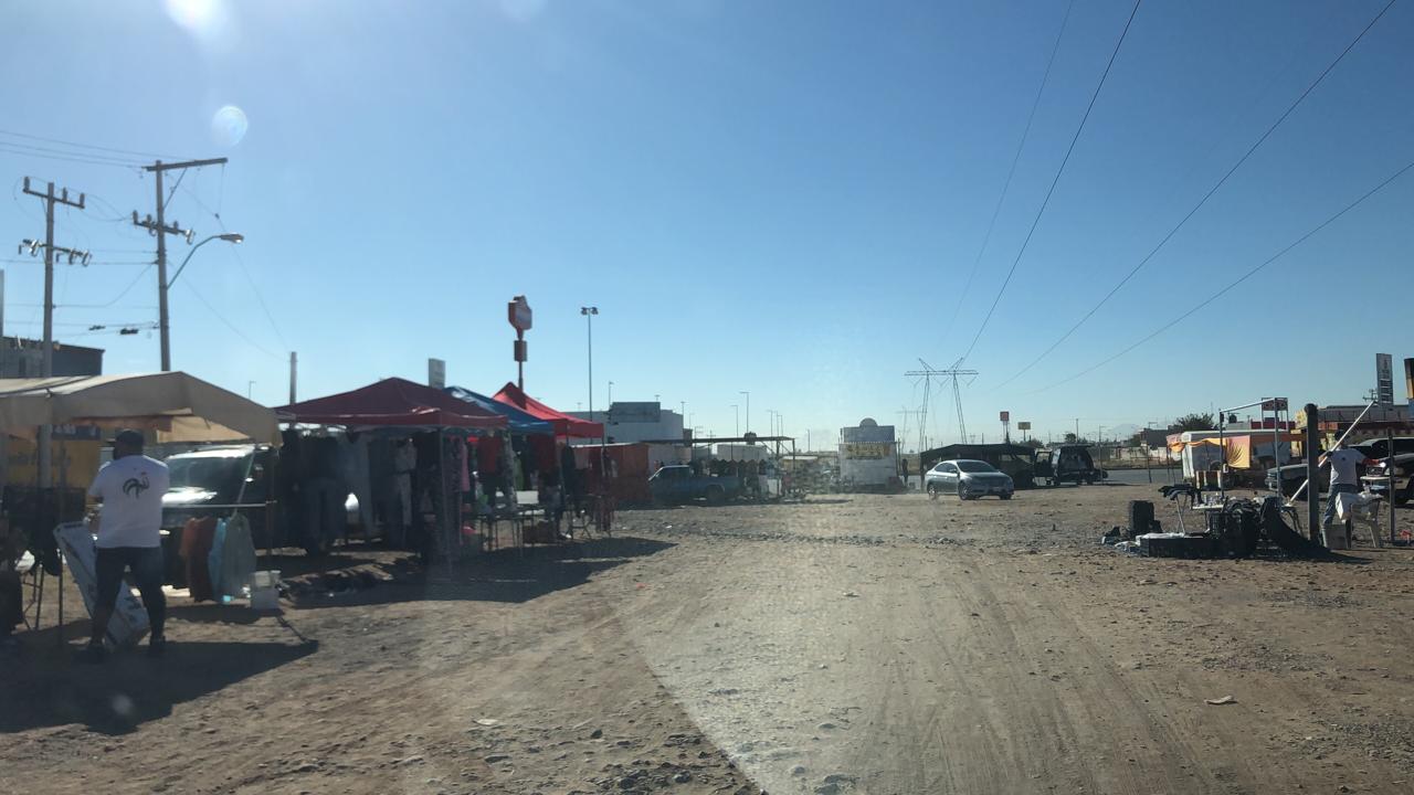 Se instalaron los tianguistas en la zona